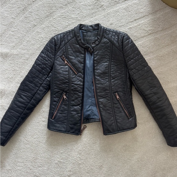 Marc New York Andrew Marc Blakely Faux Leather Moto Jacket in Black - Picture 9 of 15